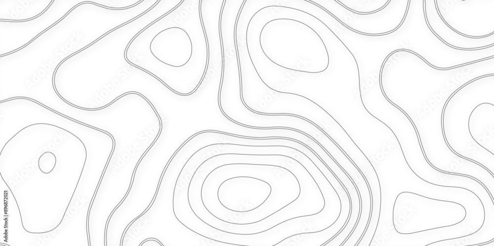 Poster abstract design with seamless pattern with lines topographic map. geographic mountain relief. retro 
