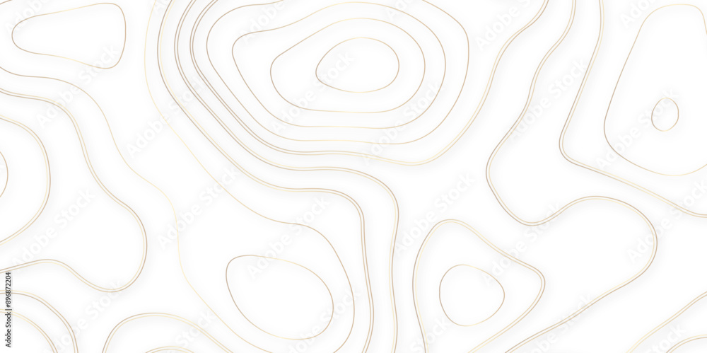 Poster abstract design with seamless pattern with lines topographic map. geographic mountain relief. retro 