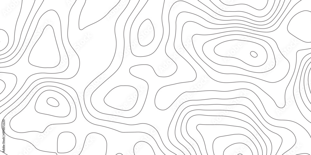 Poster abstract design with seamless pattern with lines topographic map. geographic mountain relief. retro 