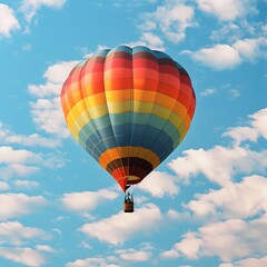 Naklejka premium hot air balloon in sky