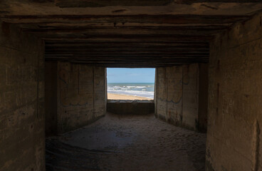 Bunker at Utah Beach in Normandy, France