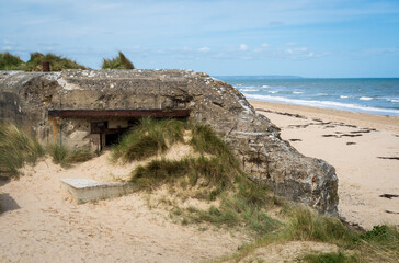 Bunker at Utah Beach in Normandy, France