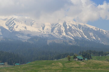 landscape in the mountains in Kashmir