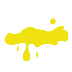 Paint yellow pigment spray splash stain illustration spots