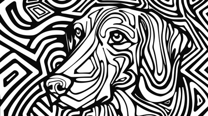 Adult colouring book page
