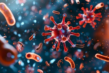 Microscopic bacteria can spread via contact, highlighting the importance of hygiene and preventive measures to control their transmission and reduce the risk of infection.