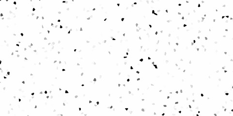 Terrazzo flooring consists of chips of marble texture. quartz surface white, black for bathroom or kitchen countertop. white paper texture background. rock stone marble backdrop textured illustration.