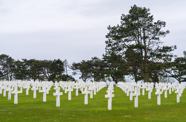 Normandy American Cemetery, in Colleville-sur-Mer, France