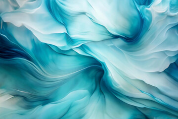 Obraz premium Abstract paint background, blue and teal tones Abstract background, fluid curve lines texture background.