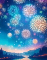 花火が豪華絢爛に彩る夜空