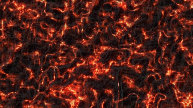 Seamless Texture Of Fiery Lava 