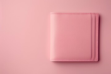 A 3D render of a minimal wallet with a few credit cards partially visible, set against a plain, soft-colored background