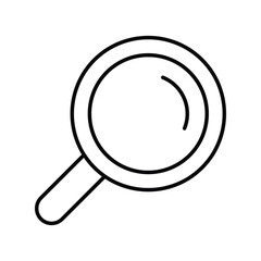 search line icon with white background vector stock illustration