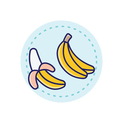 Banana vector icon