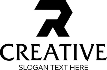 initial TR idea vector logo design