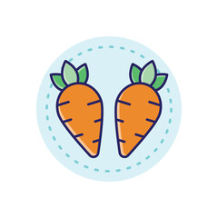 Carrot vector icon