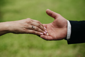 Well-groomed hands with beautiful nails