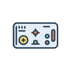 Color illustration icon for mobile game