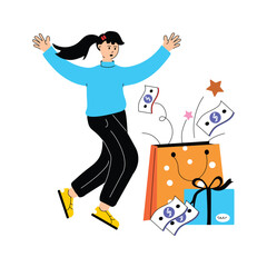 Visually perfect vector illustration of loyalty reward