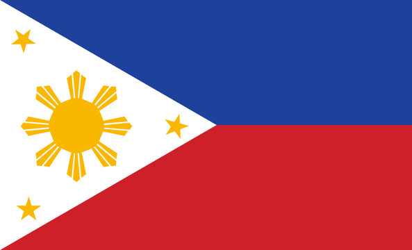 Philippines national flag vector illustration