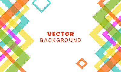 A colorful background with squares and triangles