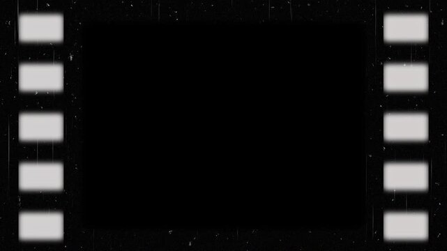 Vintage 35mm film strip background, retro film, old film for video editing
