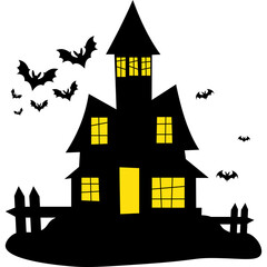 Halloween Castle Silhouette