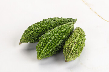 Green raw bitter lemon vegetables