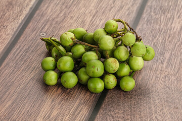 Raw ripe wild pea eggplant