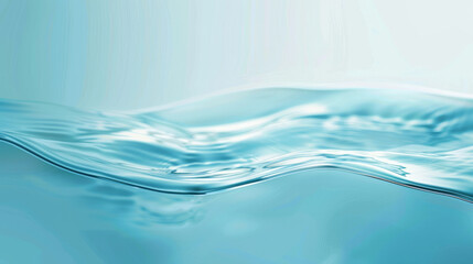 Abstract water ocean wave, blue, aqua, teal texture. Blue and white water wave web banner Graphic Resource ocean wave flowing side view filling or emptying curving water surface background copy space