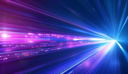 Abstract Speed Light Purple Blue