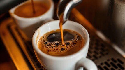 Espresso is the base for many popular coffee drinks. Discuss the key characteristics of a perfect espresso shot. How does it differ from regular coffee?"
