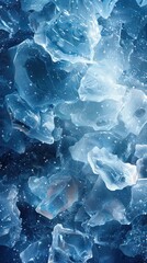 Obraz premium Translucent Ice Crystals Close-Up