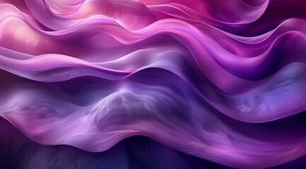 Obraz premium Purple Fabric Draped Abstractly