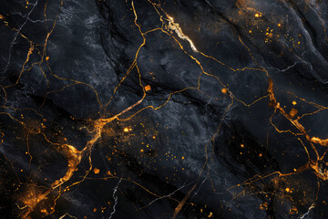 Obraz premium Black marble background. Created with Ai
