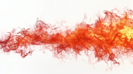 Dynamic Red and Orange Smoke Abstract