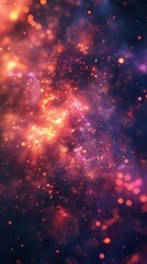 Fototapeta premium Vibrant Cosmic Abstract Background