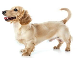 Happy Light-Colored Dachshund Dog