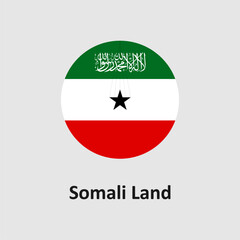 Somali Land flag design vector illustration on a gray background for graphic and web design.