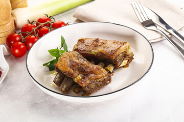 Roasted Lamb ribs with spices