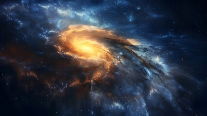 Fototapeta premium realistic high-resolution photo of Universe, with detailed background