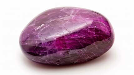 Fototapeta premium Close Up of Single Polished Sugilite Gem Stone for Jewelry Design and Collections