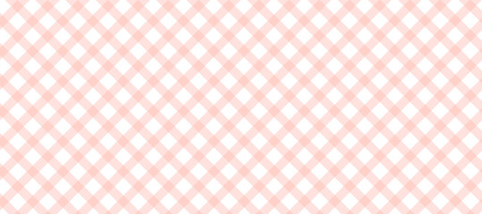 Diagonal pink plaid in the white background