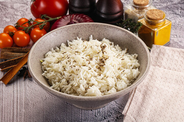 Indian cuisine jeera basmati rice