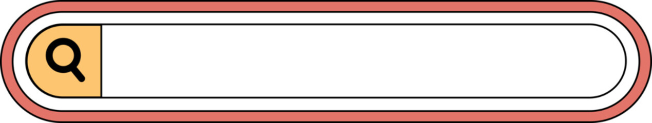 Fototapeta premium Search Bar Illustration