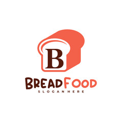 Bread with B logo vector template, Creative Bread fast logo design concepts