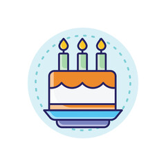Cake vector icon