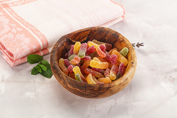 Sweet and sour marmalade worms