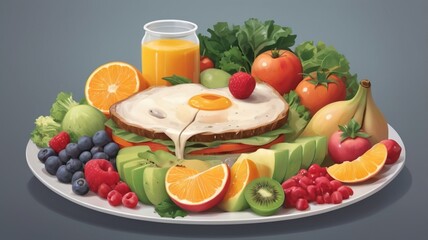 salad with vegetables