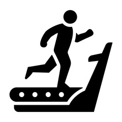 Treadmill Running Icon
